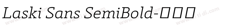 Laski Sans SemiBold字体转换 Laski Sans SemiBold字体转换